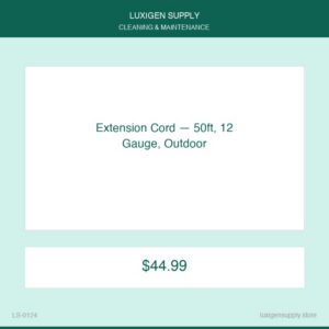 Extension Cord — 50ft, 12 Gauge, Outdoor