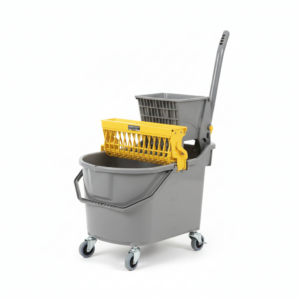 Industrial Mop Bucket with Wringer — 35 Qt