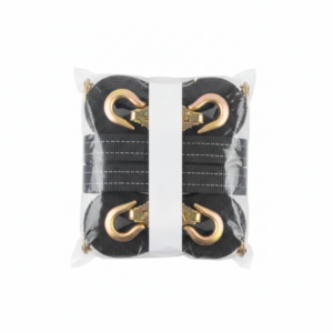 Ratchet Tie Down Straps — 1in x 15ft, 4 Pack