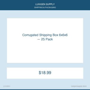 Corrugated Shipping Box 6x6x6 — 25 Pack