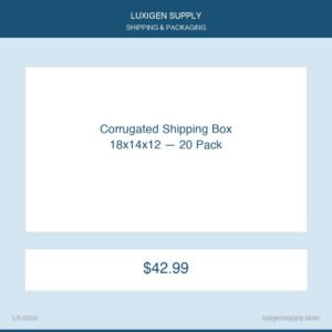Corrugated Shipping Box 18x14x12 — 20 Pack
