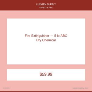 Fire Extinguisher — 5 lb ABC Dry Chemical