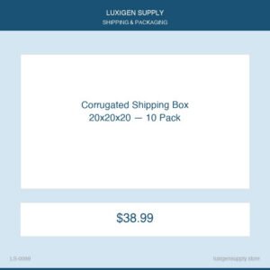 Corrugated Shipping Box 20x20x20 — 10 Pack