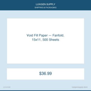 Void Fill Paper — Fanfold, 15x11, 500 Sheets