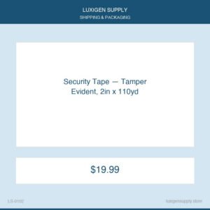 Security Tape — Tamper Evident, 2in x 110yd