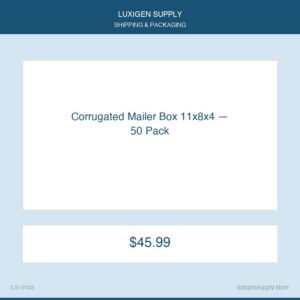 Corrugated Mailer Box 11x8x4 — 50 Pack
