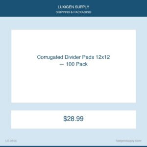 Corrugated Divider Pads 12x12 — 100 Pack