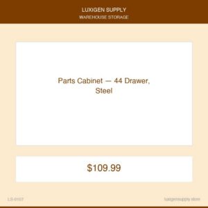 Parts Cabinet — 44 Drawer, Steel