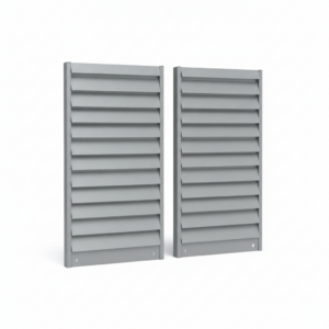 Bin Rail — 36in Louvered Panel, 2 Pack