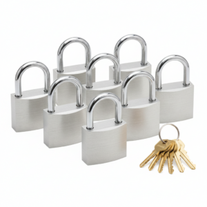 Padlock — Laminated Steel, Keyed Alike, 6 Pack